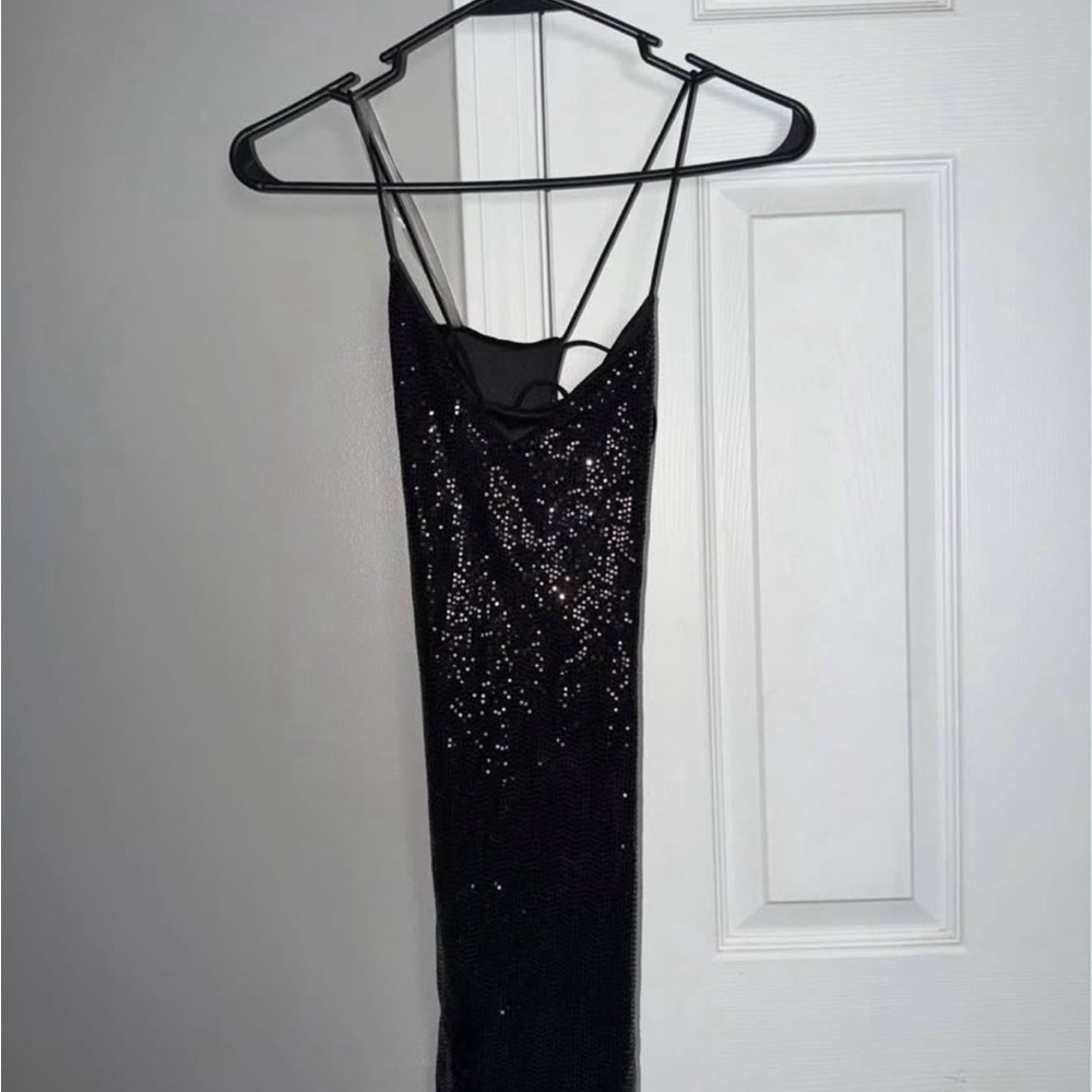 Windsor Glittering Black Mini Dress
